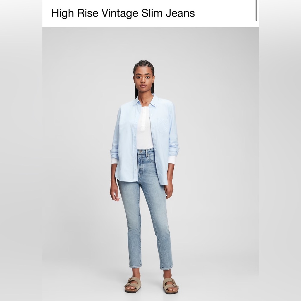 Gap High Rise Vintage Slim Jeans Size 14 / 32